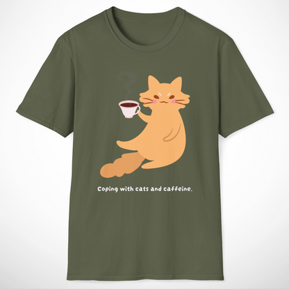 Coping with Cats and Caffeine T-Shirt