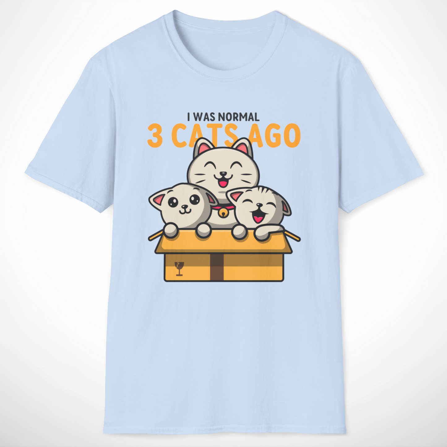 I Was Normal 3 Cats Ago T-Shirt