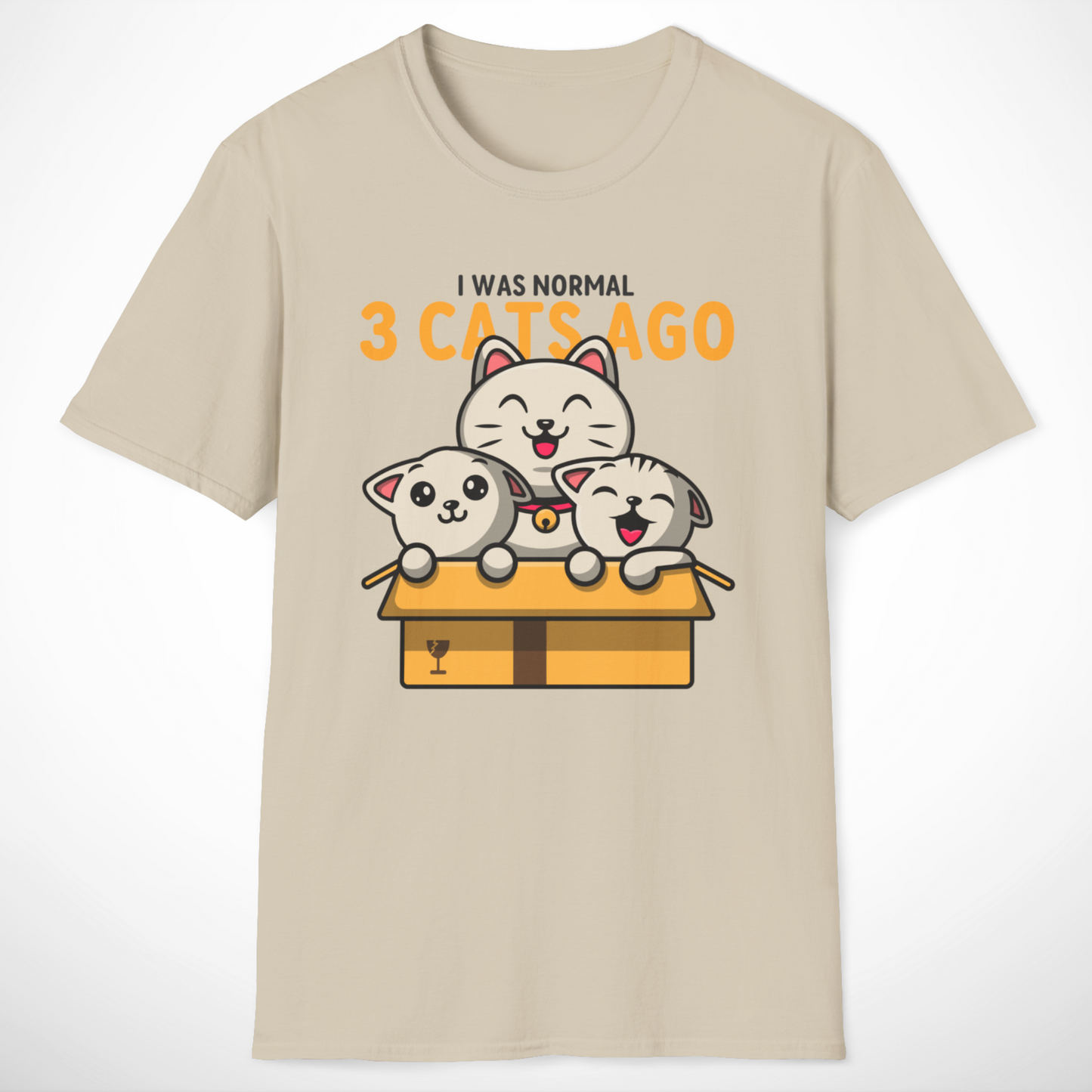 I Was Normal 3 Cats Ago T-Shirt