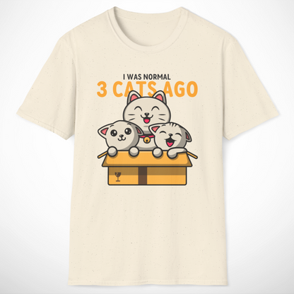 I Was Normal 3 Cats Ago T-Shirt