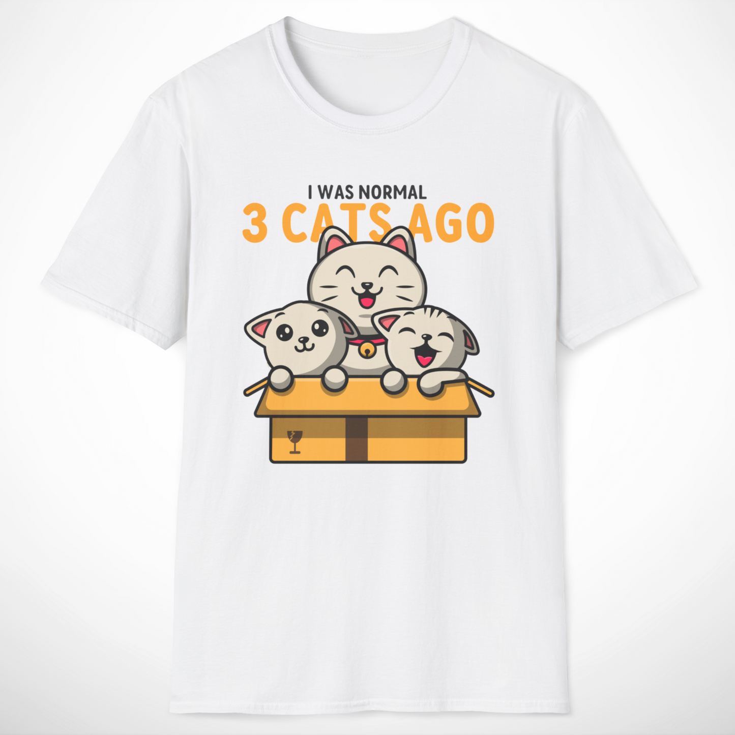 I Was Normal 3 Cats Ago T-Shirt