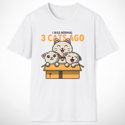 I Was Normal 3 Cats Ago T-Shirt
