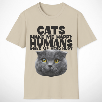 Cats Make Me Happy T-Shirt