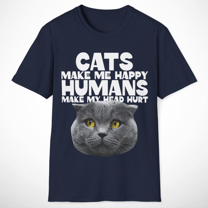 Cats Make Me Happy T-Shirt
