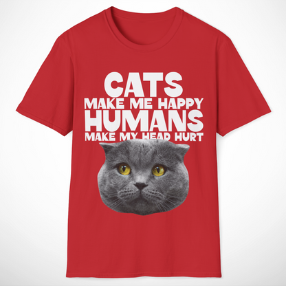 Cats Make Me Happy T-Shirt