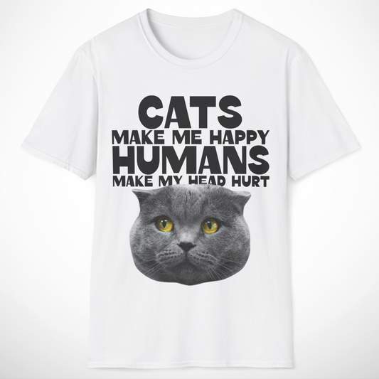 Cats Make Me Happy T-Shirt