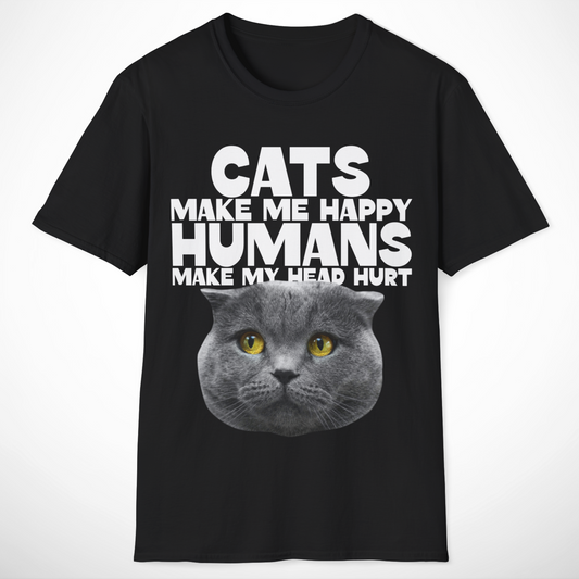 Cats Make Me Happy T-Shirt