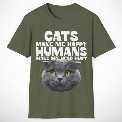 Cats Make Me Happy T-Shirt