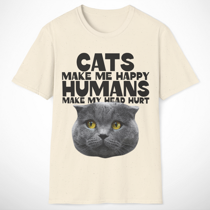 Cats Make Me Happy T-Shirt