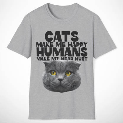 Cats Make Me Happy T-Shirt